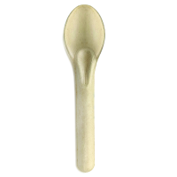 White sugarcane fiber spoon