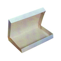 White cardboard lunch box    H60mm