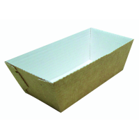 Rectangular microflute cardboard baking mold