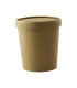 Kraft cardboard cup with cardboard lid for hot and cold foods   H95mm 490ml