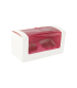 Caja de carton para cupcakes con inserto rosa (para 2 piezas) 175x85mm H85mm