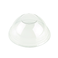 Clear PET plastic dome lid  74mm  H37mm