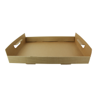Kraft paper tray with handles