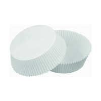 Round white greaseproof paper baking case