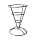 Round black metal cone basket  H175mm