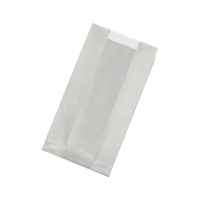 Kraft white paper bag greaseproof with window