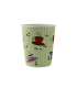 Vaso de cartón ondulado beige Decoración Tea Cup  H93,5mm 230ml