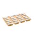 Cardboard tray with 20 rectangular baking molds  3 600x5 600mm