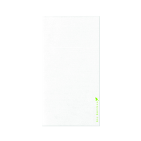 Servilleta-funda para cubiertos blanca de fibra de bambú
