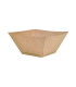 Natural greaseproof kraft tray  230x220mm H94mm 2000ml