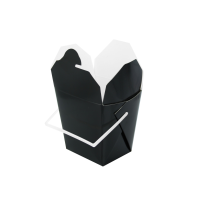 Boîte carré noir avec anse 450ml   H90mm