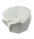 Scatolina ripiegata in cartone bianco "Origami"  H80mm 750ml