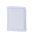 Plato rectangular de cartón blanco 200x165mm