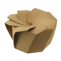 Origami folding kraft cardboard box