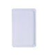 White rectangular recycled cardboard plate  330x190mm