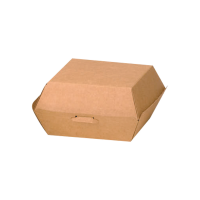 Caja de cartón kraft para hamburguesas    H50mm