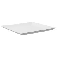 Plato cuadrado de pulpa blanco "BioNchic" 180x180mm H15mm