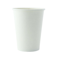 Gama vasos y copas, vaso AirCup de cartón blanco, la tapa se vende por separado
