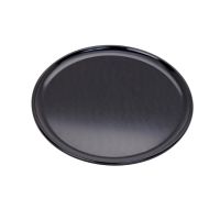 Bandeja/placa negra para de pizza de aluminio anodizadoH8mm