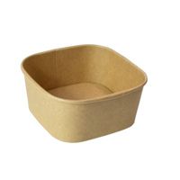 Ensaladera cuadrada multiusos Kraft 130x130mm H63mm 650ml