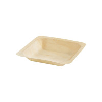 Plato de madera cuadrado "Scandinavie" 115x115mm H17mm