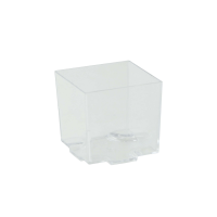 Vasito para degustación transparente "Kara" en PS 45x45mm H43mm 60ml