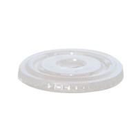Tapa de plástico plana PET transparente