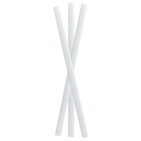 Pajita de papel blanco para batido  H197mm