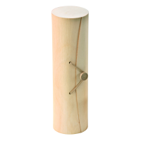 Caja cilíndrica de madera para 7 Macarrones  H230mm