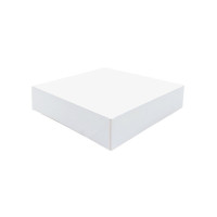 Caja pastelera de cartón blanca 160x160mm H50mm