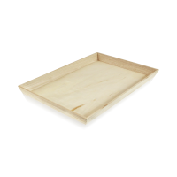 Bandeja rectangular de madera "Noa" 390x290mm H40mm