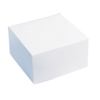 Caja pastelera de cartón blanca 260x260mm H50mm