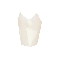 Papel blanco tulipán de cocción siliconado  H80mm