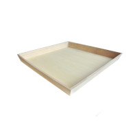 Bandeja cuadrada de madera "Noa" 390x390mm H40mm