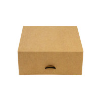 Scatola da pasticceria in cartone kraft 140x140mm H60mm