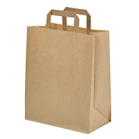 Shopper in carta kraft reciclado 260x170mm H280mm