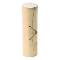 Caja cilíndrica de madera para 7 Macarrones  H230mm