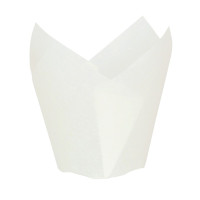 Papel blanco tulipán de cocción siliconado  H60mm