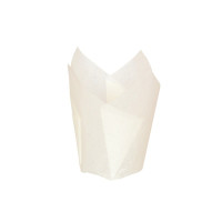 Papel blanco tulipán de cocción siliconado  H80mm