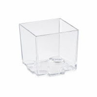 Vasito para degustación transparente "Kara" en PS 45x45mm H43mm 60ml