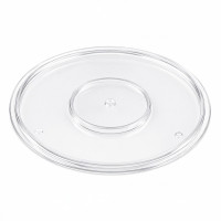 Tapa plana transparente redonda de plástico PS  H2mm