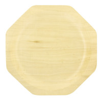 Plato octogonal de madera "Scandinavie" 260x220mm