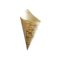 Cono de hoja de bambú  H125mm 44ml