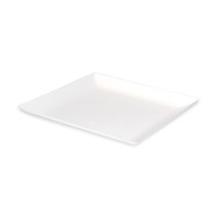 Plato cuadrado de pulpa blanco "BioNchic" 160x160mm