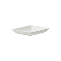 Plato cuadrado de pulpa blanco 65x65mm