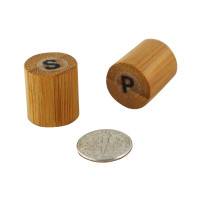 Set bambú: sal y pimienta 18x18mm H40mm
