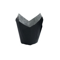 Papel negro tulipán de cocción antigrasa  H90mm