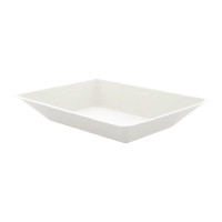 Plato hondo cuadrado de pulpa blanco "BioNchic" 170x130mm H28mm 450ml