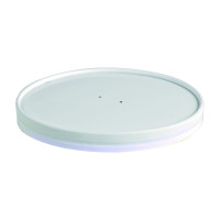 Tapa plana blanca de cartón kraft perforada para vapor  H16mm