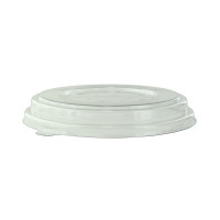 Tapa plana transparente de plástico RPET